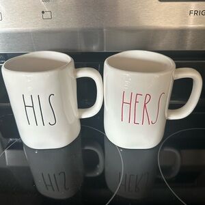 Rae Dunn His & Hers Ceramic Mugs Set